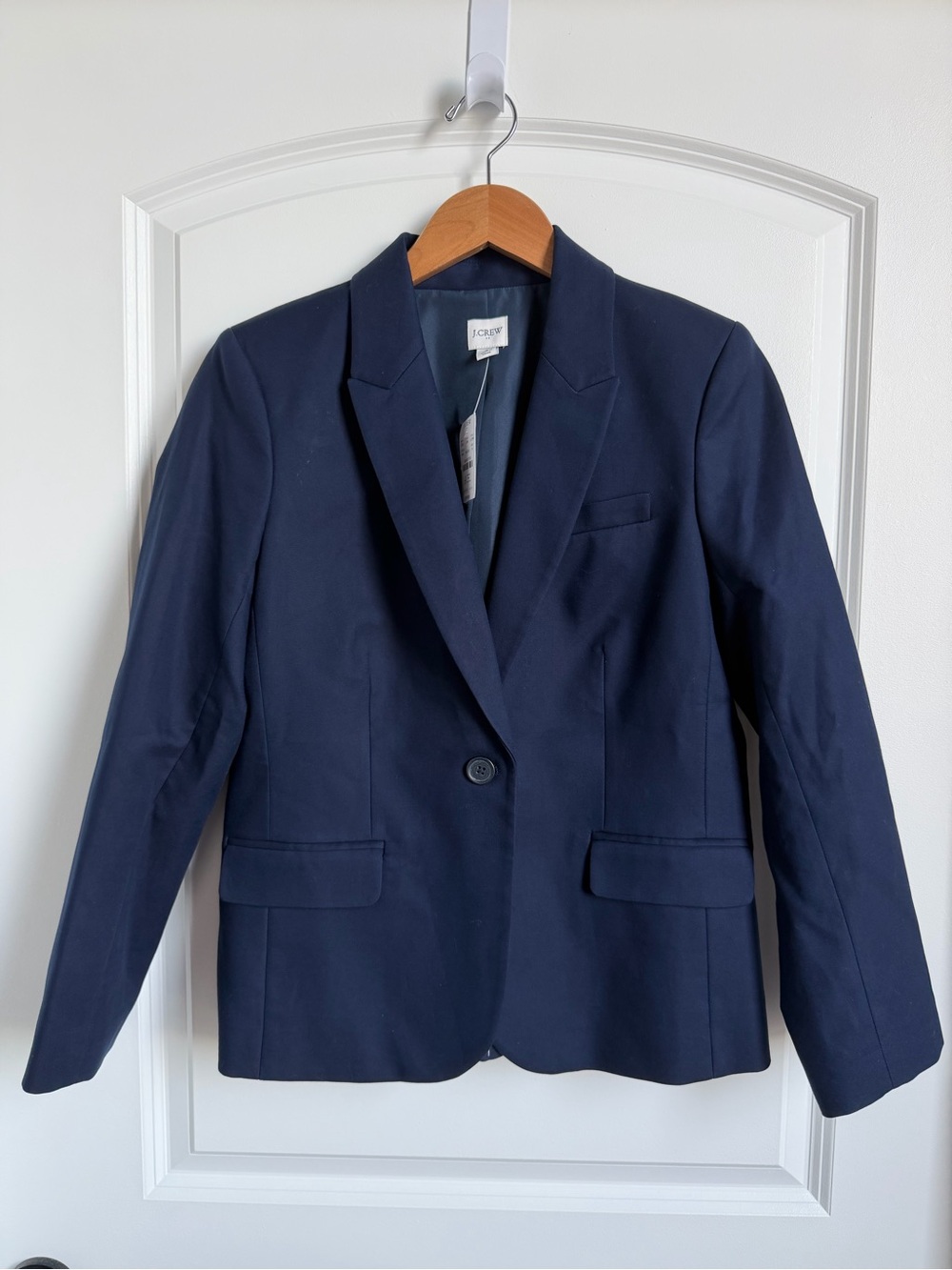 J. Crew Women's Navy Single-Button Tailored Blazer